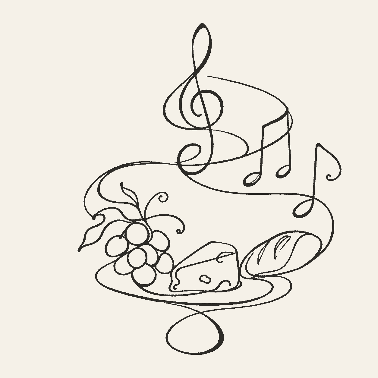 Ink illustration for The Crescendo